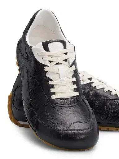 Bottega Veneta Men's Orbit Flash Leather Low-Top Sneakers - Black - Size 7 | Thumbnail 5 Bottega Veneta Men's Orbit Flash Leather Low-Top Sneakers - Black - Size 7 | Thumbnail 5