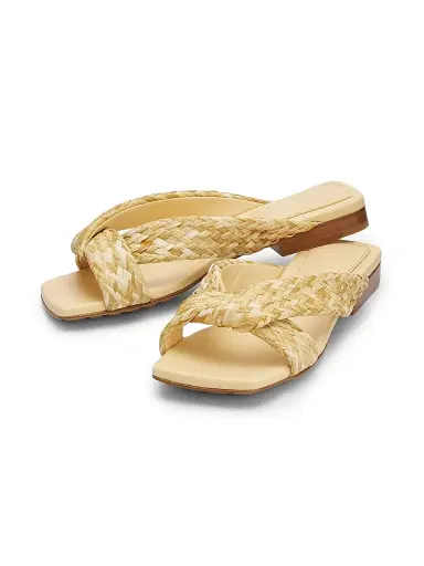 Bottega Veneta Women's Riva Raffia Sandals | Thumbnail 2 Bottega Veneta Women's Riva Raffia Sandals | Thumbnail 2