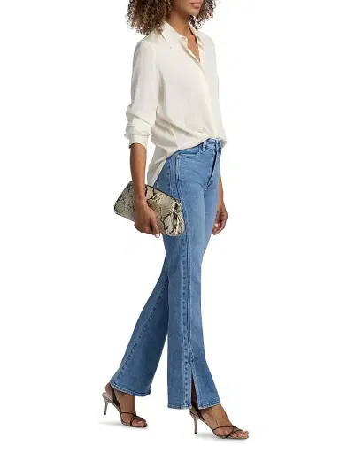 PAIGE Women's Laurel Canyon High-Rise Flared Jeans | Thumbnail 2 PAIGE Women's Laurel Canyon High-Rise Flared Jeans | Thumbnail 2