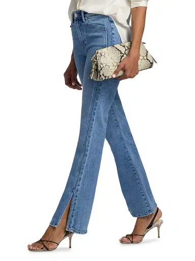 PAIGE Women's Laurel Canyon High-Rise Flared Jeans | Thumbnail 4 PAIGE Women's Laurel Canyon High-Rise Flared Jeans | Thumbnail 4