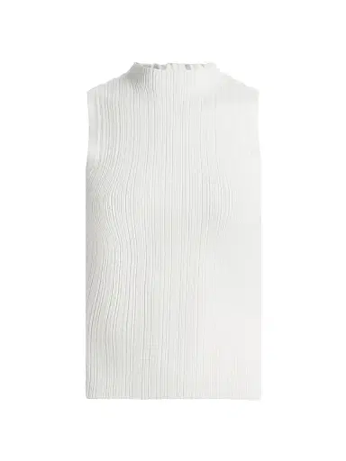 PAIGE Women's Ravyn Knit Tank Top - White - Size Large | Thumbnail 1