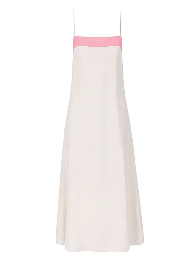 Staud Women's Laura Tipped Linen Maxi Dress - Blush Canyon
