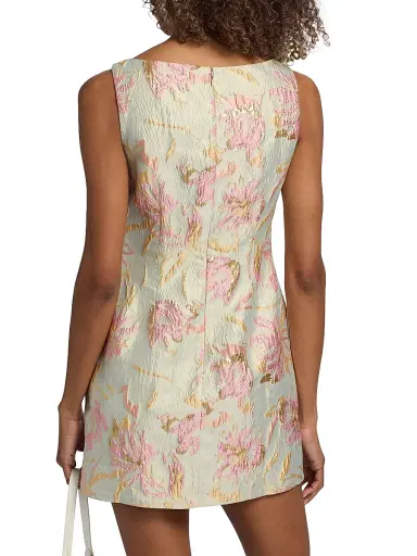 Staud Women's Mimi Botanical Brocade Minidress | Thumbnail 5