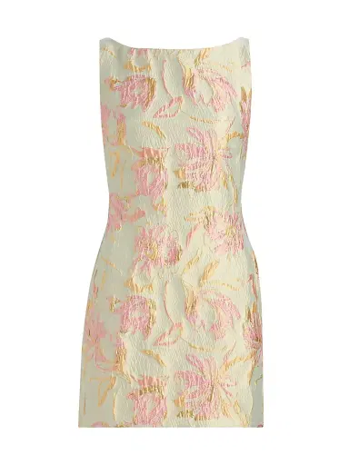Staud Women's Mimi Botanical Brocade Minidress | Thumbnail 1