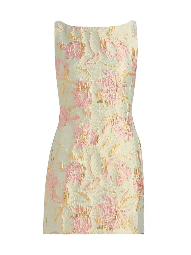 Staud Women's Mimi Botanical Brocade Minidress - Botanica Aloe