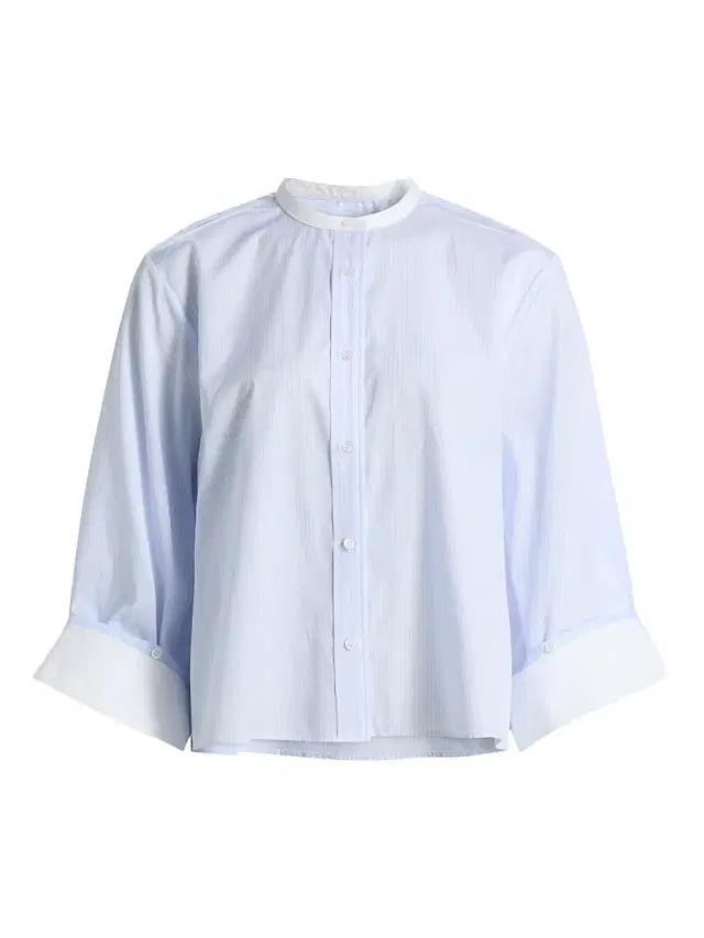 Women's Beau Twill Shirt - Blue Haven White