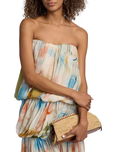 Ulla Johnson Women's Reverie Silk Tiered Gown - Western Dream - Size 4 | Thumbnail 6 Ulla Johnson Women's Reverie Silk Tiered Gown - Western Dream - Size 4 | Thumbnail 6