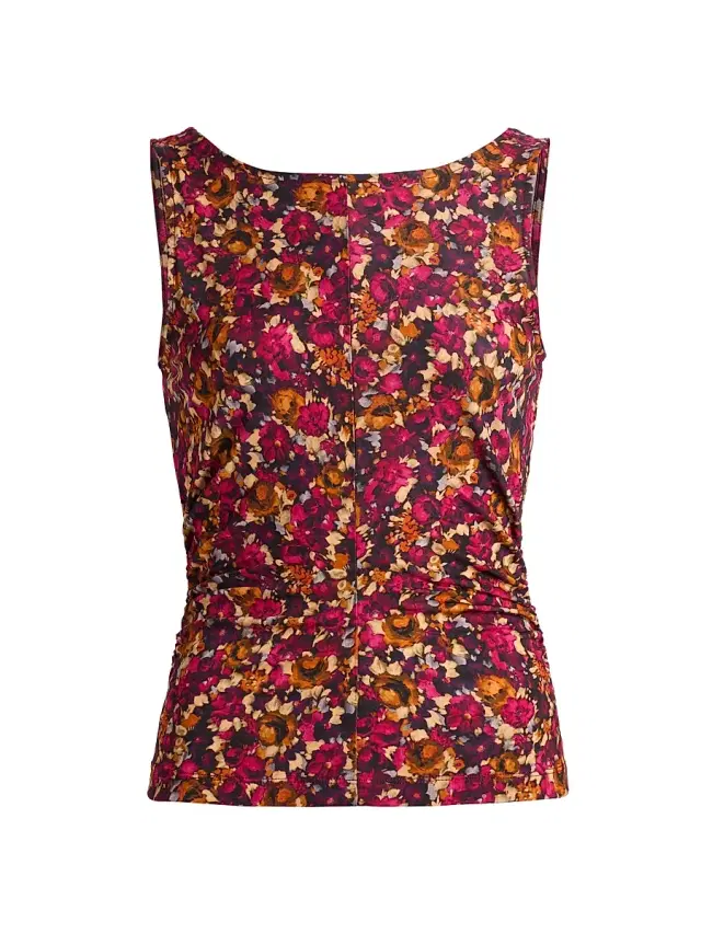 Women's Loulou Floral Sleeveless Top - Viola Women's Loulou Floral Sleeveless Top - Viola