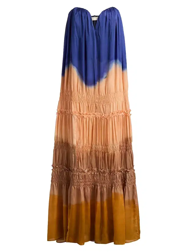 Ulla Johnson Women's Veil Silk Strapless Gown - Moontide