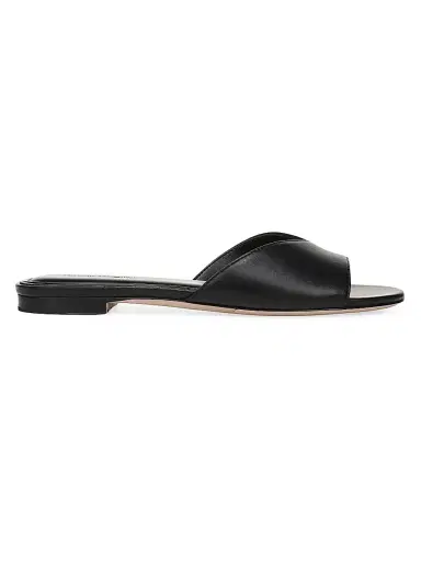 Favorite Daughter Women's Alex Leather Flat Sandals - Black - Size 9 | Thumbnail 1 Favorite Daughter Women's Alex Leather Flat Sandals - Black - Size 9 | Thumbnail 1