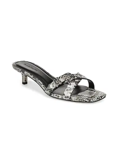 Favorite Daughter Women's Shiloh 40MM Snakeskin-Embossed Leather Sandals - Roccia - Size 10 | Thumbnail 2
