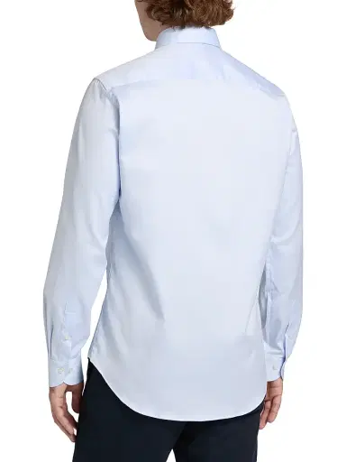 Saks Fifth Avenue Men's COLLECTION Nailshead Cotton Shirt - Blue - Size 18 | Thumbnail 5