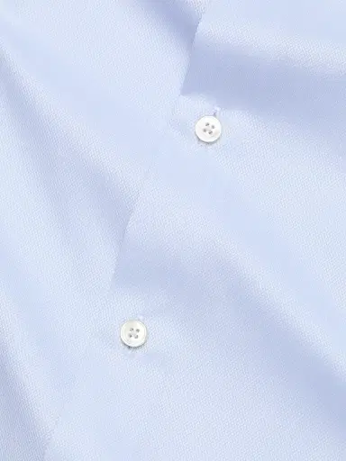 Saks Fifth Avenue Men's COLLECTION Nailshead Cotton Shirt - Blue - Size 18 | Thumbnail 7
