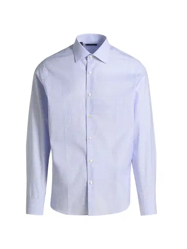 Saks Fifth Avenue Men's COLLECTION Plaid Cotton Dress Shirt - Pink - Size 18 | Thumbnail 1
