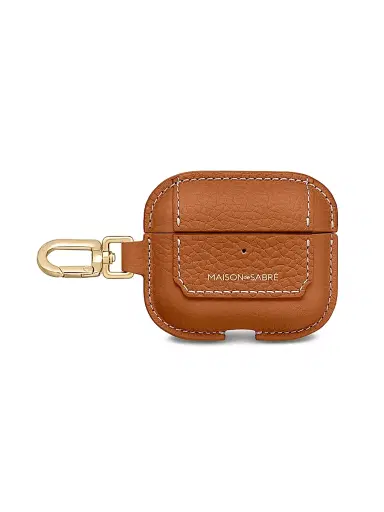 MAISON de SABRÉ Women's The AirPods Pro 3 Case Charm - Pecan Brown | Thumbnail 1 MAISON de SABRÉ Women's The AirPods Pro 3 Case Charm - Pecan Brown | Thumbnail 1