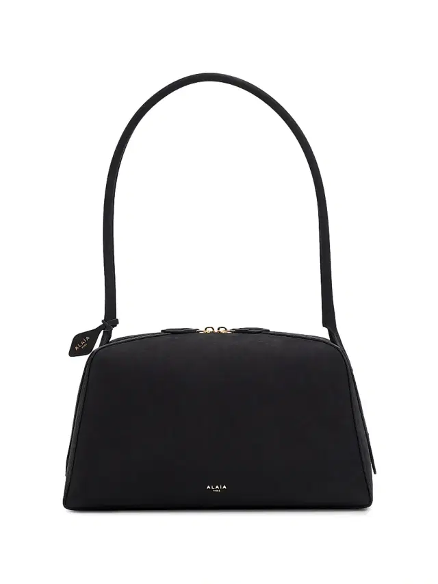 ALAIA Women's Le Bouledogue Nubuck Shoulder Bag - Noir