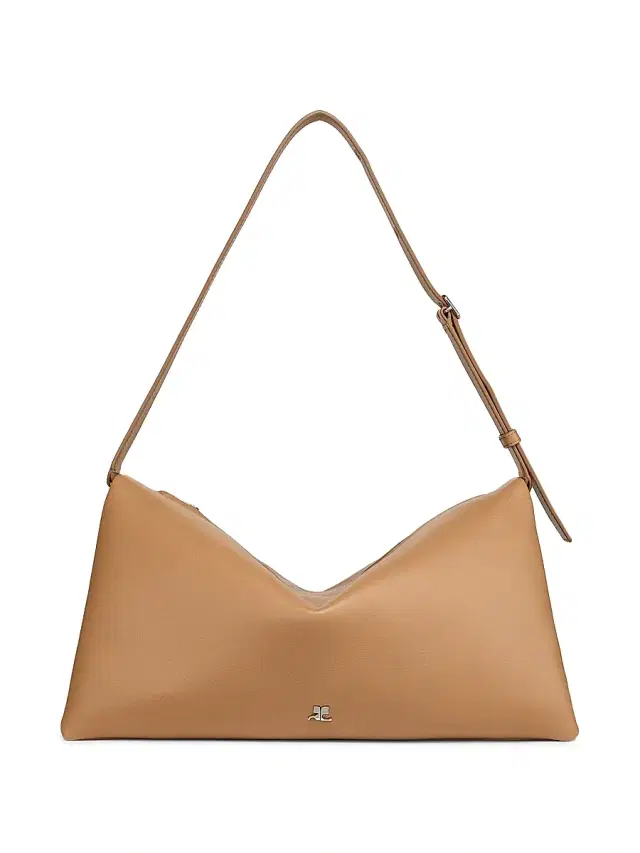 Courreges Women's Cuff Leather Shoulder Bag - Bronze
