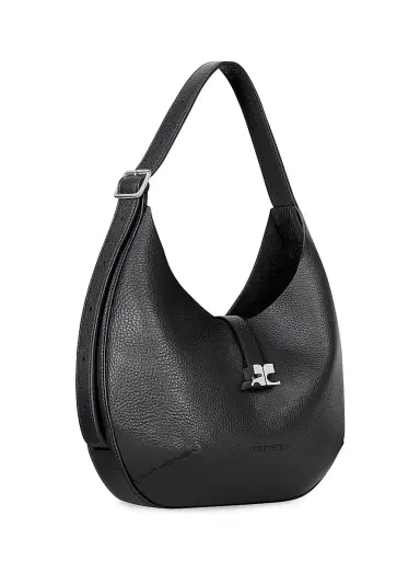 Courrèges Women's Holy Leather Hobo Bag - Black | Thumbnail 2 Courrèges Women's Holy Leather Hobo Bag - Black | Thumbnail 2