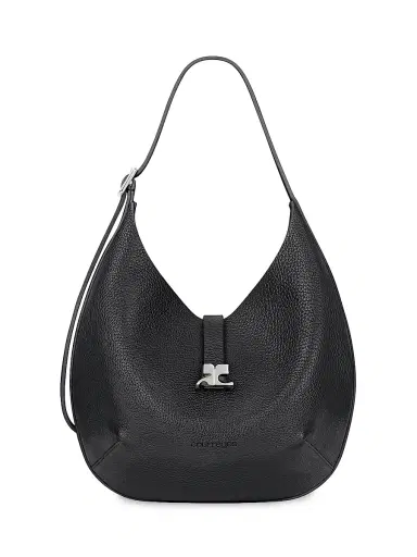 Courrèges Women's Holy Leather Hobo Bag - Black | Thumbnail 1 Courrèges Women's Holy Leather Hobo Bag - Black | Thumbnail 1