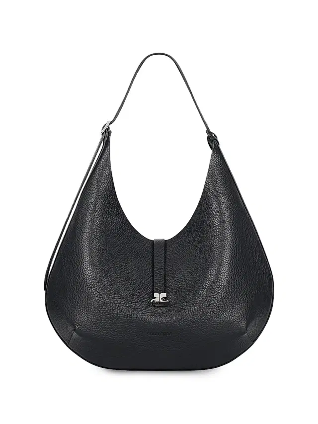Women's Holy Leather Hobo Bag - Black