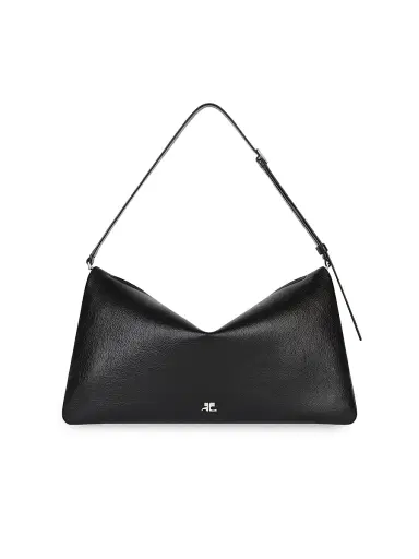 Courrèges Women's Cuff Leather Shoulder Bag - Black | Thumbnail 1 Courrèges Women's Cuff Leather Shoulder Bag - Black | Thumbnail 1