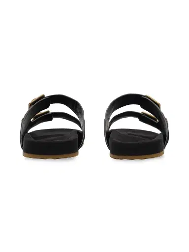 Burberry Men's Check Suede Urchin Sandals - Black - Size 13 | Thumbnail 3