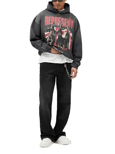 Represent Men's Dream On Tour Sunfaded Hoodie | Thumbnail 2 Represent Men's Dream On Tour Sunfaded Hoodie | Thumbnail 2