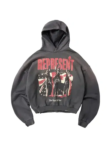 Represent Men's Dream On Tour Sunfaded Hoodie | Thumbnail 1 Represent Men's Dream On Tour Sunfaded Hoodie | Thumbnail 1