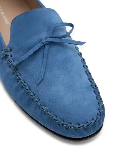 Manolo Blahnik Men's Gargano Suede Driving Loafers - Navy | Thumbnail 5 Manolo Blahnik Men's Gargano Suede Driving Loafers - Navy | Thumbnail 5