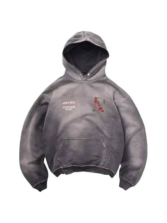 Represent Men's Guns N' Roses Tour Hoodie - Stained Black