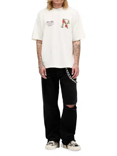 Represent Men's Guns N' Roses Tour Crewneck T-Shirt - Flat White - Size XL | Thumbnail 2 Represent Men's Guns N' Roses Tour Crewneck T-Shirt - Flat White - Size XL | Thumbnail 2