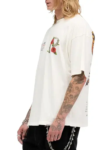 Represent Men's Guns N' Roses Tour Crewneck T-Shirt - Flat White - Size XL | Thumbnail 5 Represent Men's Guns N' Roses Tour Crewneck T-Shirt - Flat White - Size XL | Thumbnail 5