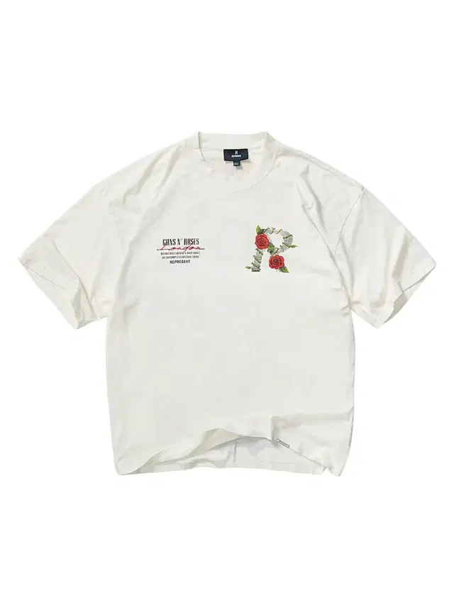 Men's Guns N' Roses Tour Crewneck T-Shirt - Flat White