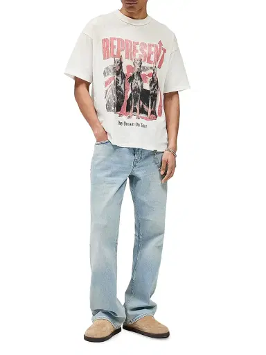 Represent Men's Dream On Tour Crewneck T-Shirt | Thumbnail 2
