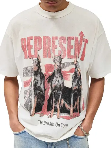 Represent Men's Dream On Tour Crewneck T-Shirt | Thumbnail 4