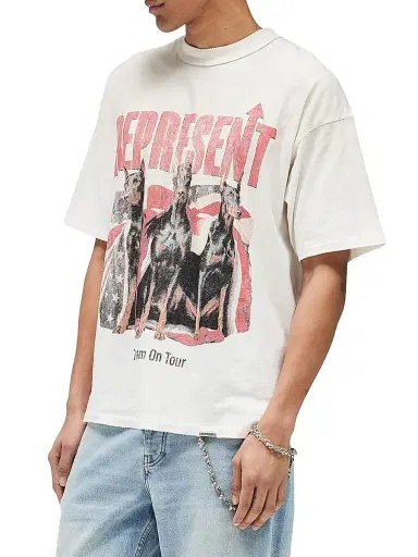 Represent Men's Dream On Tour Crewneck T-Shirt | Thumbnail 5