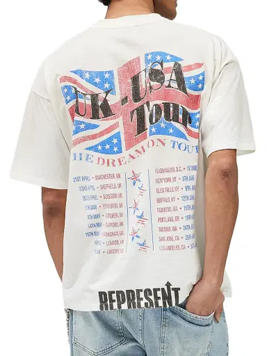 Represent Men's Dream On Tour Crewneck T-Shirt | Thumbnail 6