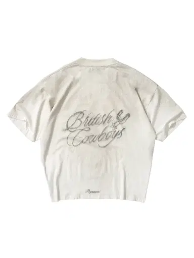Represent Men's British Cowboys Crewneck T-Shirt - Washed Ecru - Size XXL | Thumbnail 3