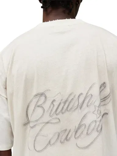 Represent Men's British Cowboys Crewneck T-Shirt - Washed Ecru - Size XXL | Thumbnail 7