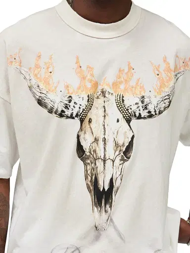 Represent Men's British Cowboys Crewneck T-Shirt - Washed Ecru - Size XXL | Thumbnail 9