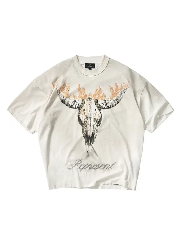 Men's British Cowboys Crewneck T-Shirt - Washed Ecru