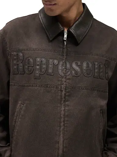 Represent Men's Roscoe Canvas Workwear Bomber Jacket - Whisky - Size XXL | Thumbnail 7 Represent Men's Roscoe Canvas Workwear Bomber Jacket - Whisky - Size XXL | Thumbnail 7