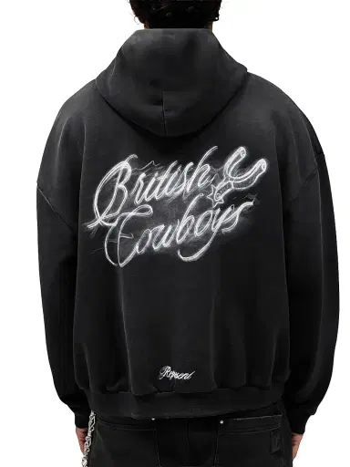 Represent Men's British Cowboys Graphic Hoodie - Stained Black - Size XXL | Thumbnail 6