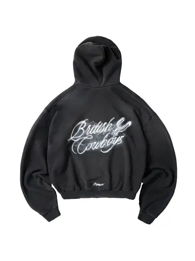 Represent Men's British Cowboys Graphic Hoodie - Stained Black - Size XXL | Thumbnail 1