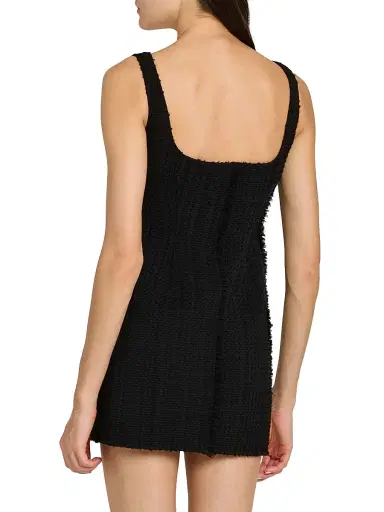 FERRAGAMO Women's Woven Georgette Sleeveless Sheath Minidress - Nero | Thumbnail 5 FERRAGAMO Women's Woven Georgette Sleeveless Sheath Minidress - Nero | Thumbnail 5