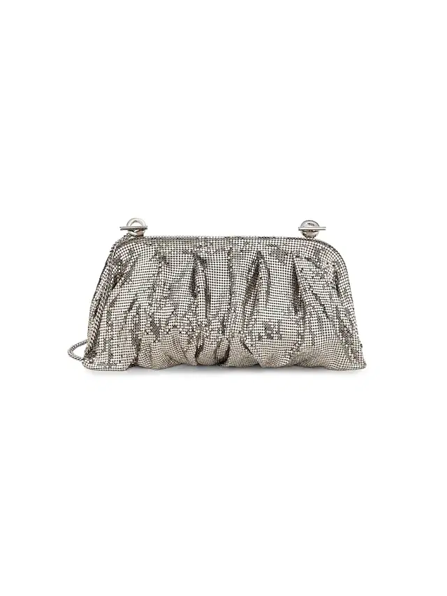 Benedetta Bruzziches Women's Venus La Grande Metallic Clutch - Mercury