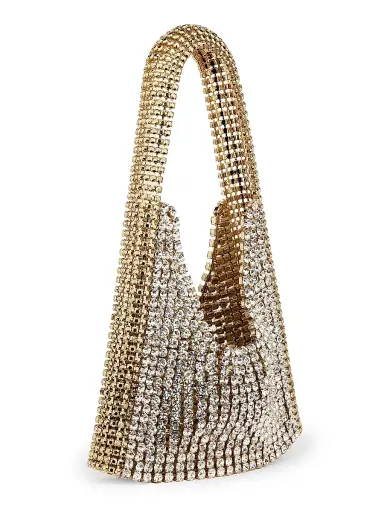 Benedetta Bruzziches Women's Lia Crystal-Embellished Top Handle Bag - Brass The Great Gatsby | Thumbnail 3 Benedetta Bruzziches Women's Lia Crystal-Embellished Top Handle Bag - Brass The Great Gatsby | Thumbnail 3