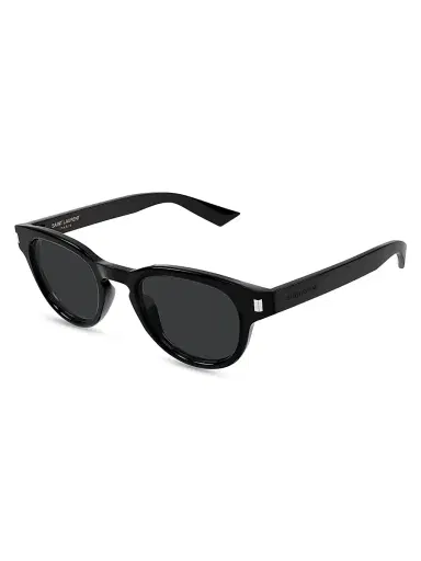 Saint Laurent Men's Panthos 48MM Round Sunglasses | Thumbnail 1