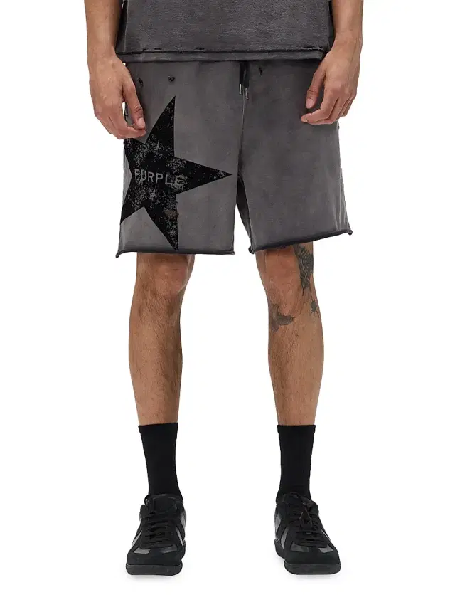 Men's Midweight Fleece Drawstring Shorts - Black
