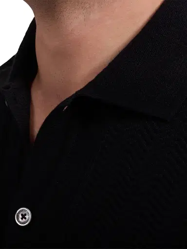 Bugatchi Men's Button-Front Cotton Sweater - Black - Size XXL | Thumbnail 5 Bugatchi Men's Button-Front Cotton Sweater - Black - Size XXL | Thumbnail 5